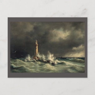 Carte postale vintage, phare