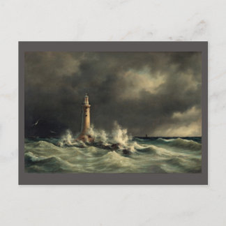 Carte postale vintage, phare