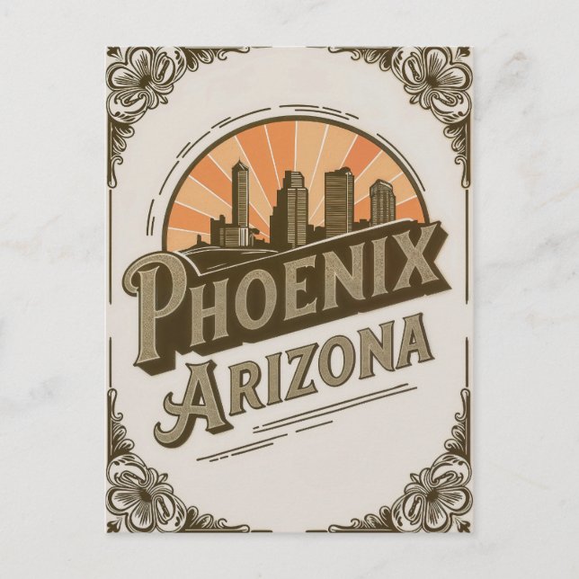 Carte Postale Vintage Phoenix Arizona (Devant)