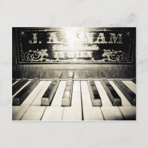 Carte Postale Vintage piano