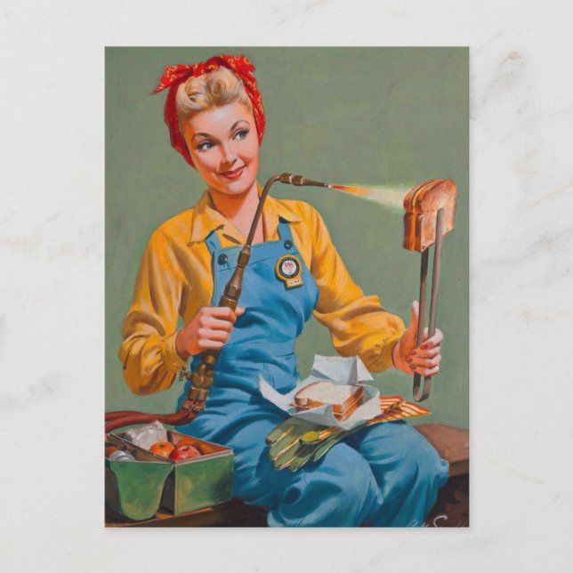 Carte postale vintage Pin up Art (Devant)