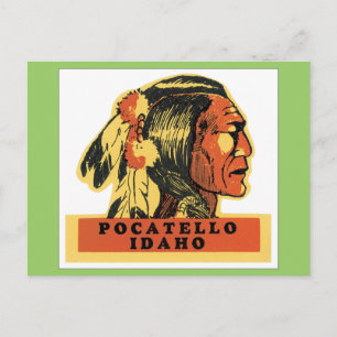 Carte Postale Vintage Pocatello Idaho