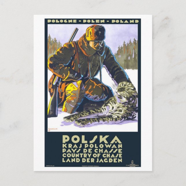 Carte Postale Vintage Polska Pologne (Devant)