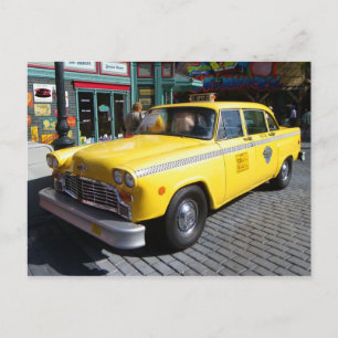 Carte postale vintage pour taxi !