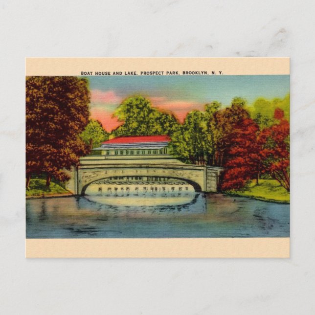 Carte postale vintage Prospect Park Brooklyn NY (Devant)
