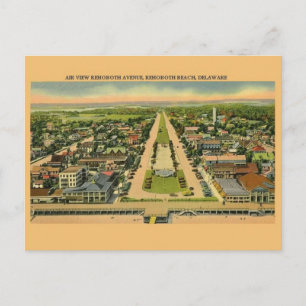 Carte postale vintage Rehoboth Avenue Delaware