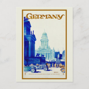 Carte Postale Vintage rétro Berlin Allemagne Voyage