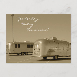 Carte postale Vintage Retro Caravane Road Trip