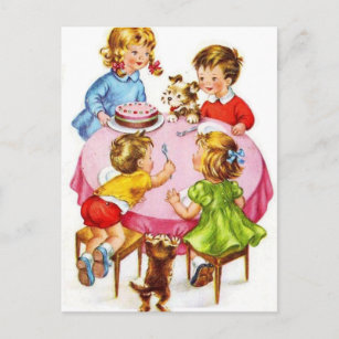 Cartes Postales Anniversaire Vintage Originales Zazzle Fr