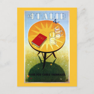 Carte Postale Vintage rétro Italie affiche de voyage italienne
