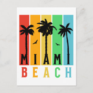 Carte Postale Vintage Retro Miami