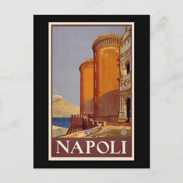 Carte Postale Vintage Retro Napoli Italie Tourisme italien (Devant)