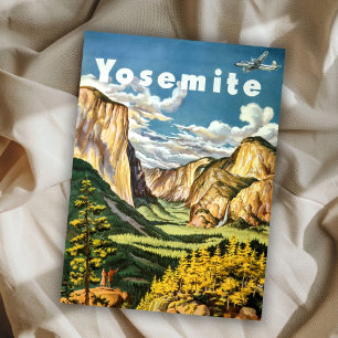 Carte Postale Vintage Retro Parc national Yosemite Voyage