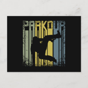 Carte Postale Vintage Retro Parkour Freerunning