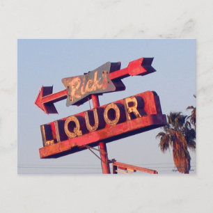 Carte postale Vintage Ricks Liquor