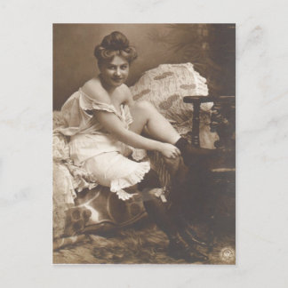 Carte postale vintage Risque