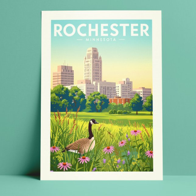 Carte Postale Vintage Rochester Minnesota (Créateur téléchargé)