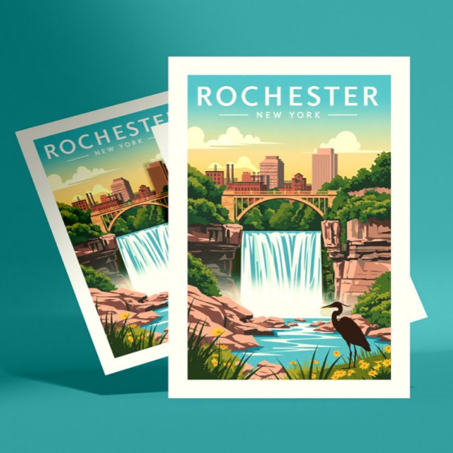 Carte Postale Vintage Rochester New York (Créateur téléchargé)