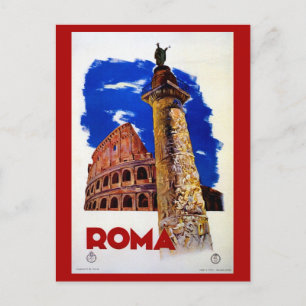 Carte Postale Vintage Roma Rome Voyage en Italie