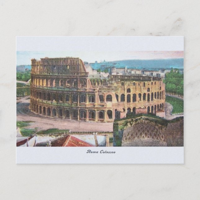Carte postale vintage Rome Colosseum (Devant)