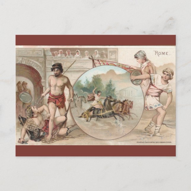 Carte Postale Vintage Rome Italy (Devant)