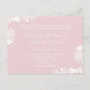 Carte postale Vintage rose