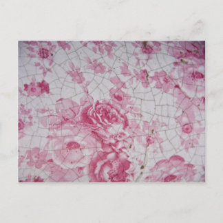 Carte Postale Vintage rose