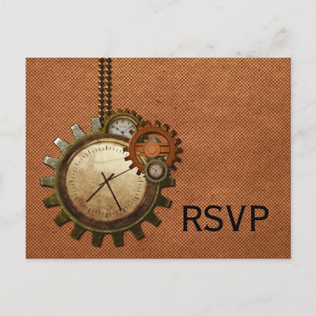 Carte postale vintage RSVP, Cuivre (Devant)