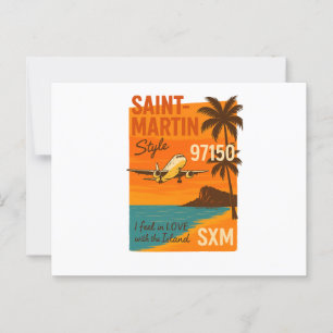 Carte postale vintage Saint-Martin SXM 97150 