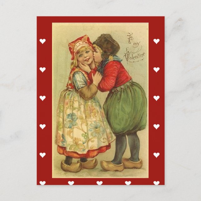 Carte postale-Vintage Saint-Valentin (Devant)