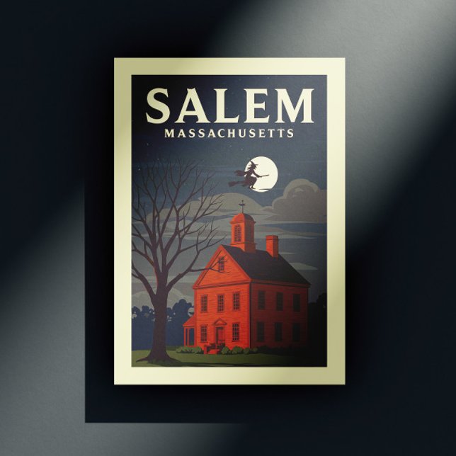 Carte Postale Vintage Salem Massachusetts (Créateur téléchargé)