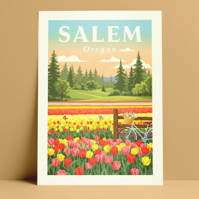 Carte Postale Vintage Salem Oregon (Créateur téléchargé)
