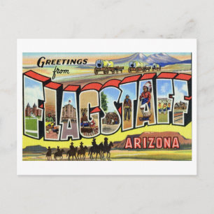 Carte Postale Vintage Salutations de Flagstaff, Arizona