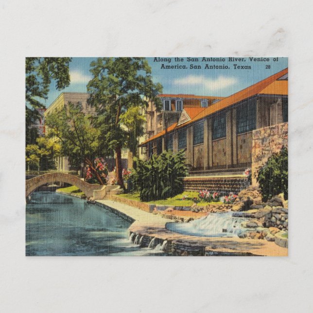 Carte Postale Vintage San Antonio, Texas (Devant)