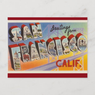 Carte postale Vintage San Francisco