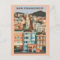 Vintage San Francisco California Painted Ladies