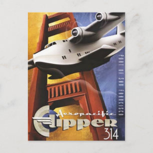 Carte Postale Vintage San Francisco, États-Unis -