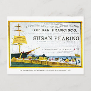 Carte postale vintage San Francisco Poster Travel