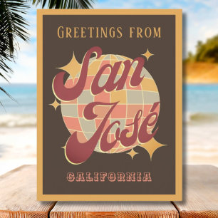 Carte postale Vintage San José California USA Retr