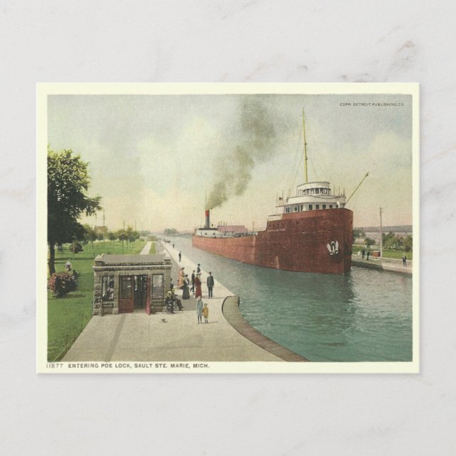 Carte Postale Vintage Sault-Sainte-Marie (Devant)