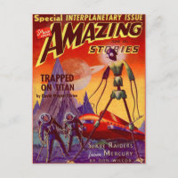 Vintage Sci Wifi couverture art Voyage spatial