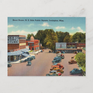 Carte Postale Vintage Shopping à Lexington, Mississippi