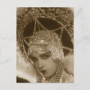 Carte Postale Vintage Showgirl