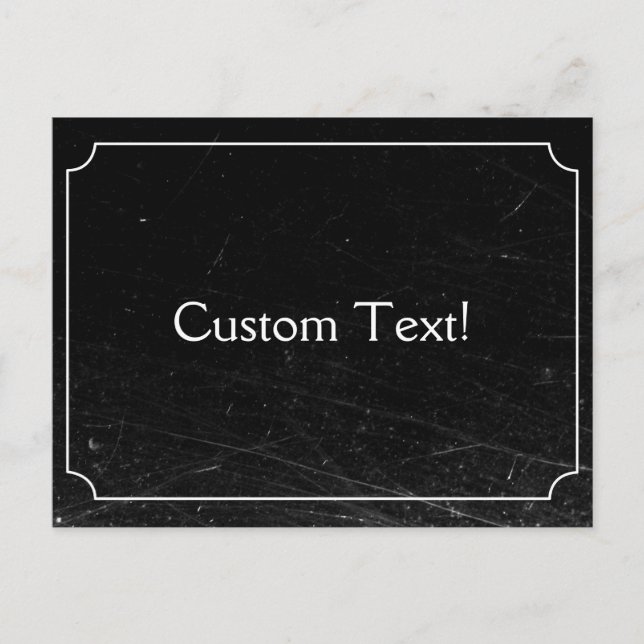 Carte postale vintage Silence Film Custom (Devant)