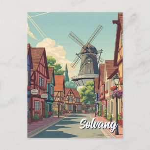 Carte Postale Vintage Solvang Californie