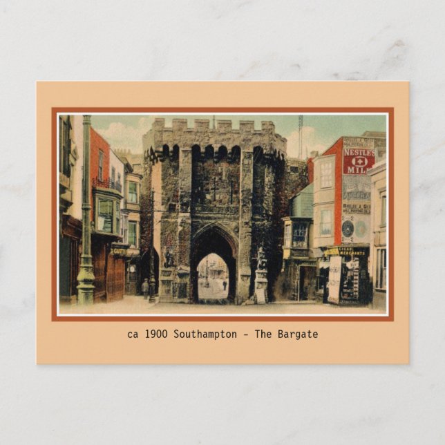 Carte Postale Vintage Southampton Le Bargate (Devant)