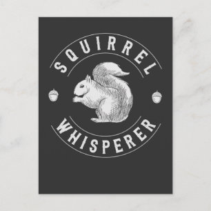 Carte Postale Vintage Squirrel Whisperer Funny Amant Nut