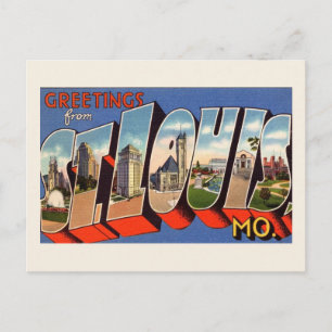 Carte Postale Vintage St Louis