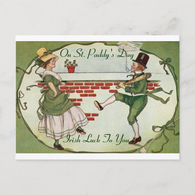 Carte postale vintage St. Paddy's Day (Devant)