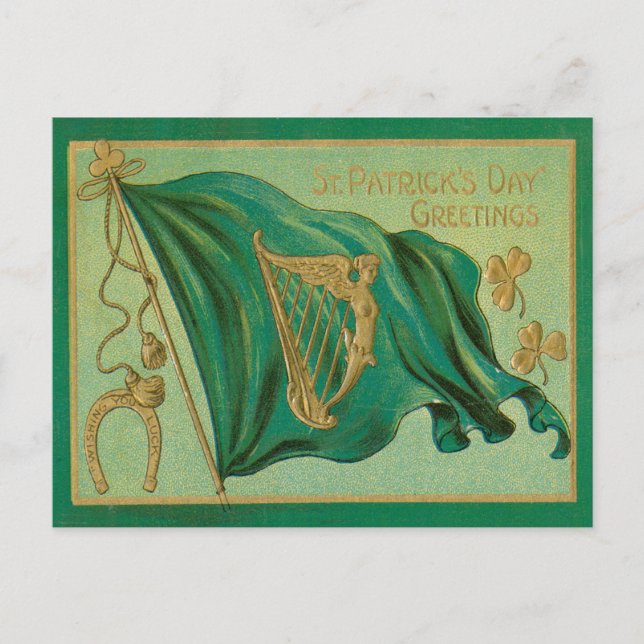 Carte postale vintage St. Patrick's Day (Devant)